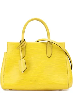 LOUIS VUITTON Pre-owned, Dames, Geel, ONE Size, Leer, Tweedehands leren Louis Vuitton tassen
