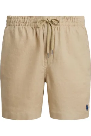 Ralph Lauren Korte broeken, Heren, , M, Linnen, Linnen Shorts Ss 25