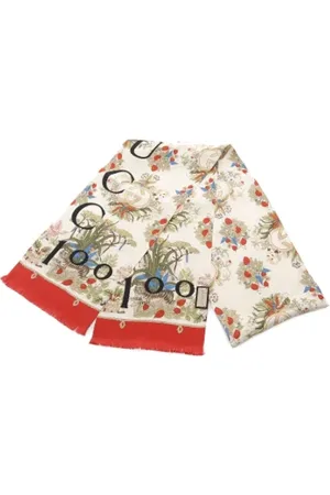 Gucci Pre-owned, Dames, Veelkleurig, ONE Size, Pre-owned Silk scarves