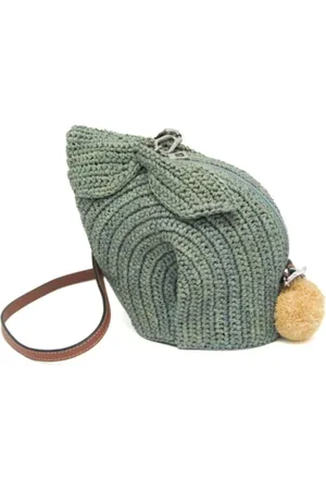 Loewe Pre-owned, Dames, Bruin, ONE Size, Leer, Tweedehands leren schoudertassen