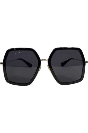 Gucci Pre-owned, Dames, Zwart, ONE Size, Pre-owned Metal sunglasses