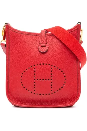Hermès Pre-owned, Dames, Rood, ONE Size, Leer, Pre-owned Leather crossbody-bags