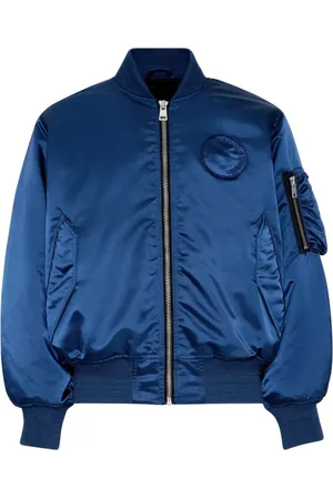 Etudes Jassen, Heren, Blauw, S, Nylon, Stijlvolle Bomberjack