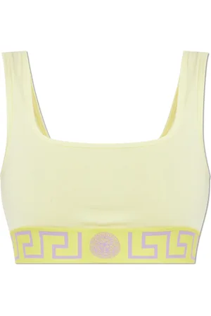 VERSACE Sport, Dames, Geel, S, Katoen, Korte lingerie top