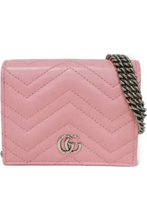Gucci Pre-owned, Dames, Roze, ONE Size, Leer, Tweedehands leren portemonnees