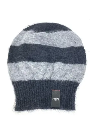 Fendi Pre-owned, Dames, Zwart, ONE Size, Pre-owned Silk hats