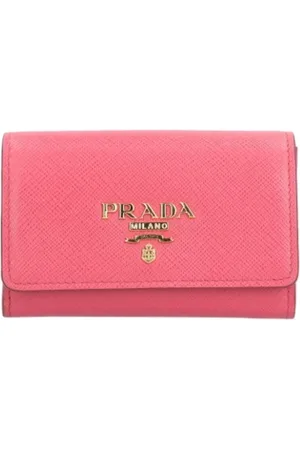 Prada Pre-owned, Dames, Roze, ONE Size, Leer, Tweedehands leren portemonnees