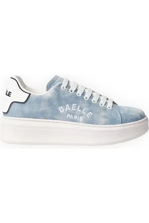GAËLLE Schoenen, Dames, Blauw, 38 EU, Denim, Denim Patch Sneakers