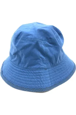 Fendi Pre-owned, Dames, Blauw, ONE Size, Katoen, Pre-owned Cotton hats