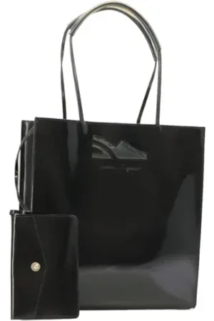 Salvatore Ferragamo Pre-owned, Dames, Zwart, ONE Size, Pre-owned Fabric shoulder-bags