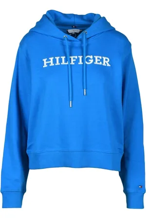 Tommy Hilfiger Sweatshirts & Hoodies, Dames, Blauw, S, Katoen, Sweatshirts Hoodies