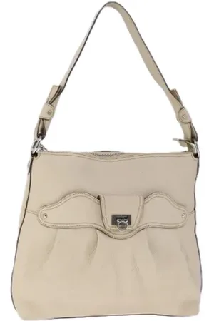 Salvatore Ferragamo Pre-owned, Dames, , ONE Size, Leer, Tweedehands leren handtassen
