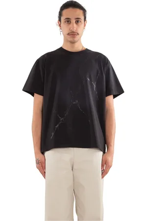 HELIOT EMIL Tops, Heren, Zwart, XL, 3D Print Tee in Blk 01