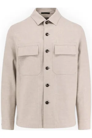 Ermenegildo Zegna Jassen, Heren, , M, Crossover Overshirt voor stijlvolle mannen