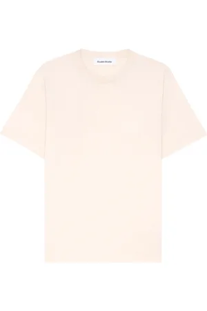 Etudes Tops, Heren, Roze, S, Katoen, Europa Korte Mouw Katoenen T-Shirt