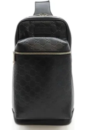 Gucci Pre-owned, Heren, Zwart, ONE Size, Leer, Pre-owned Leather gucci-bags