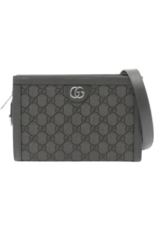 Gucci Pre-owned, Heren, Zwart, ONE Size, Leer, Pre-owned Canvas gucci-bags