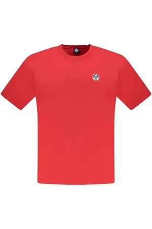 North Sails Tops, Heren, Rood, M, Katoen, Rode Katoenen Heren T-Shirt