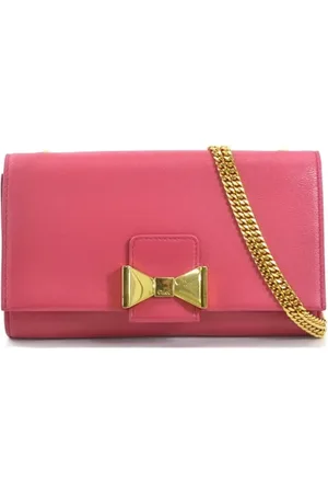 Chloé Pre-owned, Dames, Roze, ONE Size, Leer, Tweedehands leren schoudertassen