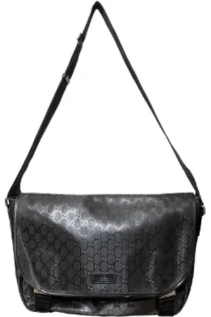 Gucci Pre-owned, Heren, Zwart, ONE Size, Pre-owned Leather gucci-bags