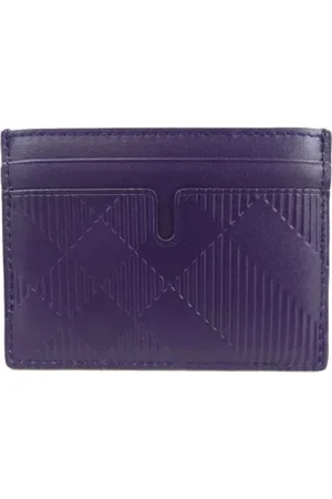 Burberry Pre-owned, Dames, Paars, ONE Size, Pre-owned Fabric wallets
