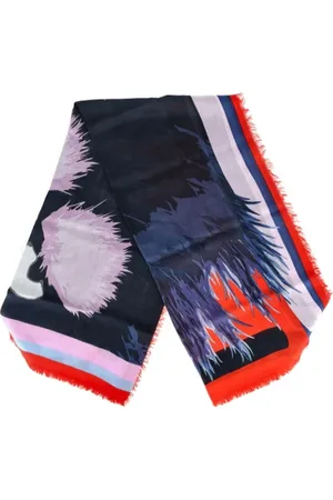 Fendi Pre-owned, Dames, Veelkleurig, ONE Size, Wol, Pre-owned Silk scarves