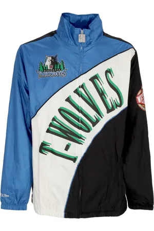 Mitchell & Ness Jassen, Heren, Veelkleurig, XL, Wol, NBA Gebogen Retro Windjack