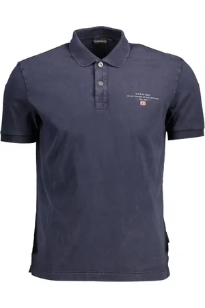 Napapijri Tops, Heren, Blauw, 3Xl, Katoen, Blauw Katoenen Poloshirt