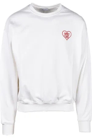 Family First Sweatshirts & Hoodies, Heren, Wit, M, Katoen, Sweatshirts Hoodies