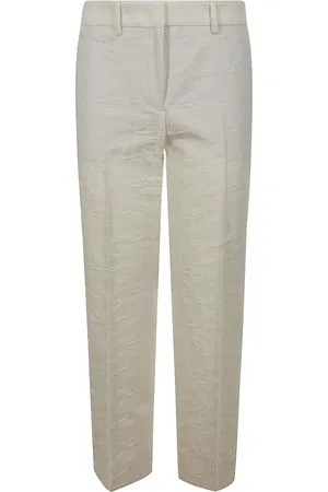 Incotex Broeken, Dames, , S, Katoen, Ivoor Verfijnde Broek voor veelzijdige look