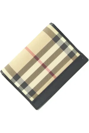 Burberry Pre-owned, Heren, , ONE Size, Pre-owned Canvas wallets
