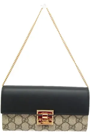 Gucci Pre-owned, Dames, Zwart, ONE Size, Leer, Tweedehands leren portemonnees