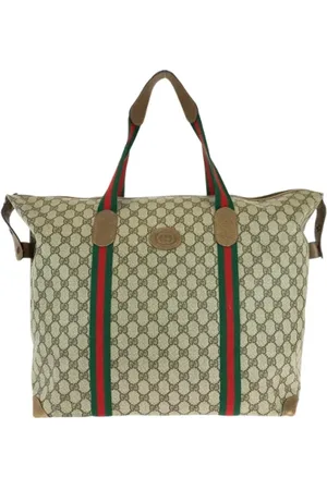 Gucci Pre-owned, Dames, Zwart, ONE Size, Leer, Pre-owned Canvas travel-bags