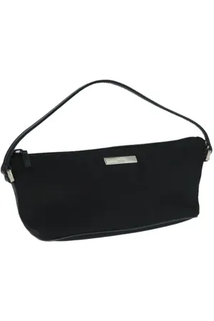 Gucci Pre-owned, Dames, Zwart, ONE Size, Pre-owned Canvas pouches