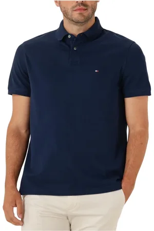 Tommy Hilfiger Tops, Heren, Blauw, XL, Katoen, Klassieke Polo Shirt voor Heren