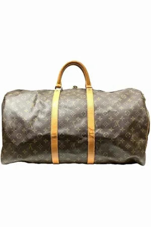 LOUIS VUITTON Pre-owned, Dames, Bruin, ONE Size, Tweedehands Canvas Louis Vuitton tassen