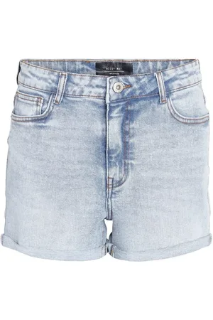 Noisy May Korte broeken, Dames, Blauw, L, Denim, Lichtblauwe Denim Shorts Freewear Jeans