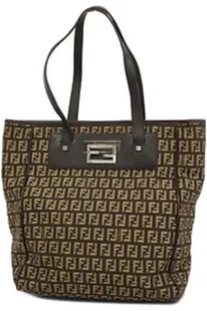 Fendi Pre-owned, Dames, Bruin, ONE Size, Pre-owned Canvas fendi-bags