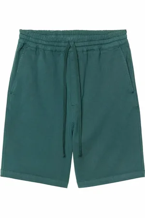 Carhartt Korte broeken, Heren, Groen, XS, Katoen, Groene Stretch-Twill Relaxte Fit Shorts