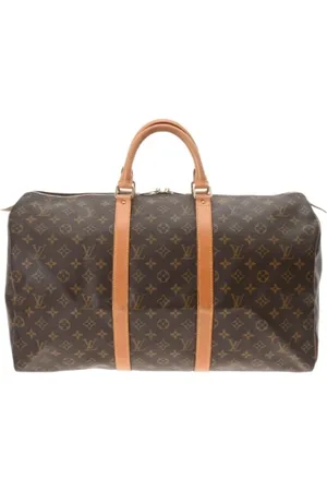 LOUIS VUITTON Pre-owned, Dames, Bruin, ONE Size, Tweedehands Canvas Louis Vuitton tassen