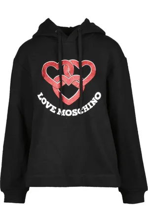 Moschino Sweatshirts & Hoodies, Dames, Zwart, M, Katoen, Sweatshirts Hoodies