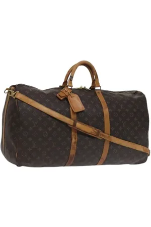 LOUIS VUITTON Pre-owned, Dames, Bruin, ONE Size, Leer, Tweedehands Canvas Louis Vuitton tassen