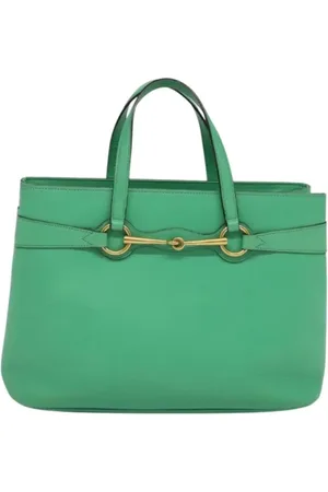 Gucci Pre-owned, Dames, Groen, ONE Size, Leer, Tweedehands leren handtassen