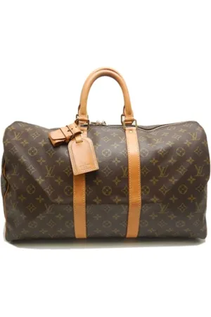 LOUIS VUITTON Pre-owned, Dames, Bruin, ONE Size, Tweedehands Canvas Louis Vuitton tassen