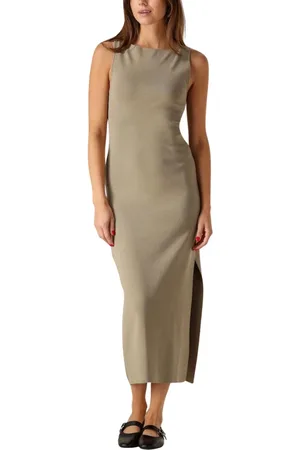 Gestuz Kleedjes, Dames, , XS, Groene Midi Jurk voor Zonnige Dagen