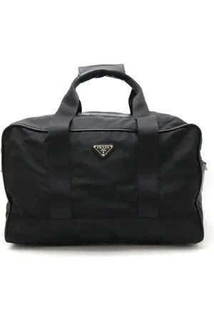 Prada Pre-owned, Heren, Zwart, ONE Size, Leer, Pre-owned Canvas prada-bags