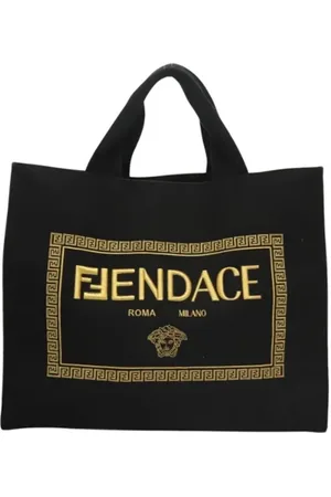 Fendi Pre-owned, Dames, Zwart, ONE Size, Pre-owned Canvas fendi-bags