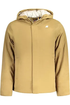 K-Way Jassen, Heren, Bruin, M, Polyester, Moderne Bruine Polyester Jas