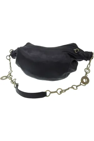 Salvatore Ferragamo Pre-owned, Dames, Zwart, ONE Size, Leer, Tweedehands leren schoudertassen
