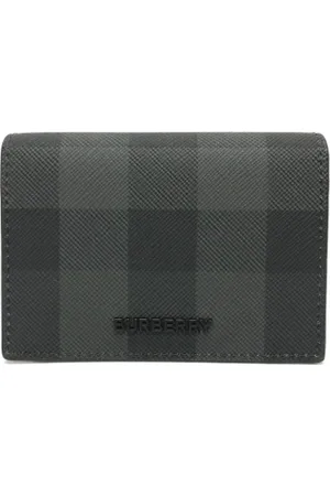 Burberry Pre-owned, Dames, Zwart, ONE Size, Leer, Tweedehands leren portemonnees